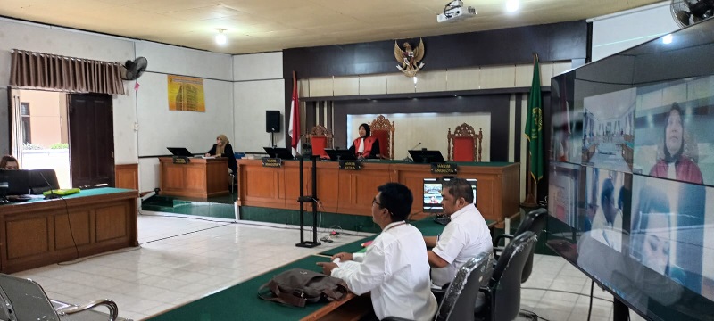 Sidang prapid Direktur Utama pabrik sawit PT NHR dengan termohon PPNS Disnakertrans Riau di Pengadilan Negeri Pekanbaru pada Jumat (3/3/2023) siang.